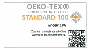 Standard oeko tex 100 certyfikat