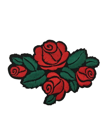 Aplikacja róża 4 kwiaty 6x9 (1)