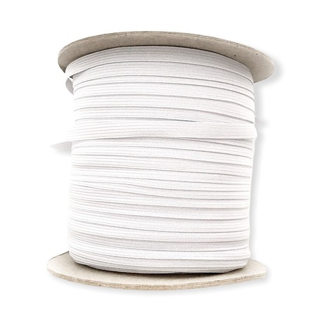 Płaska guma odzieżowa kolor biały o szerokości 7mm