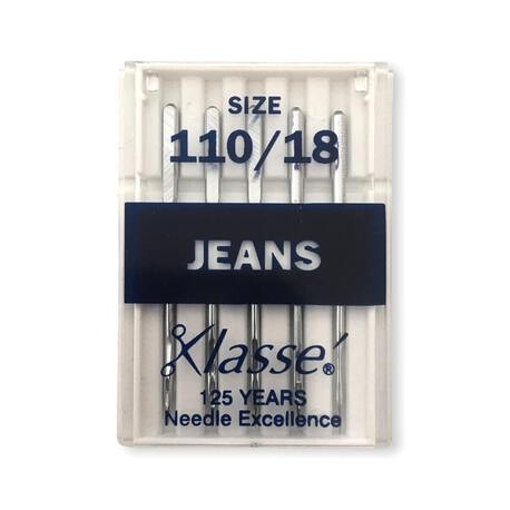 Igły półpłaskie do jeansu w rozmiarze 110 - przeznaczone do użycia w maszynach szwalniczych