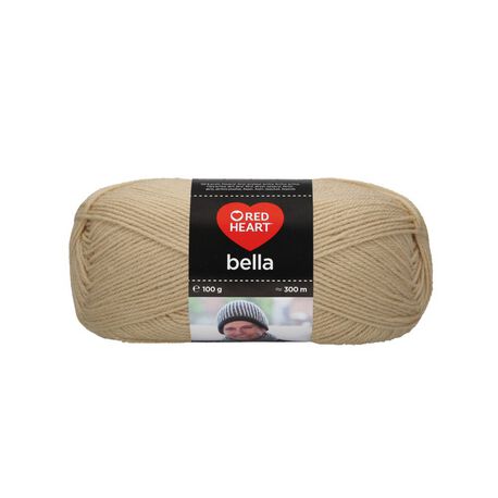Bella to włóczka idealna do projektów na drutach i szydełku, kolor beżowy