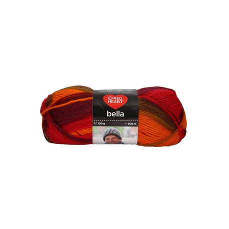 Bella w czerwonym melanżu o składzie 100% akrylu to świetny wybór na jesienny szalik