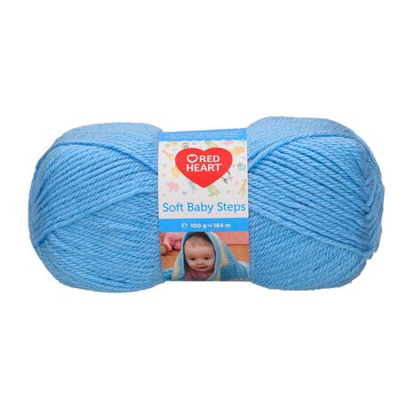 Włóczka soft baby steps jasno-niebieska do robótek na drutach - stworzysz z niej kocyki i ubranka dla dzieci.