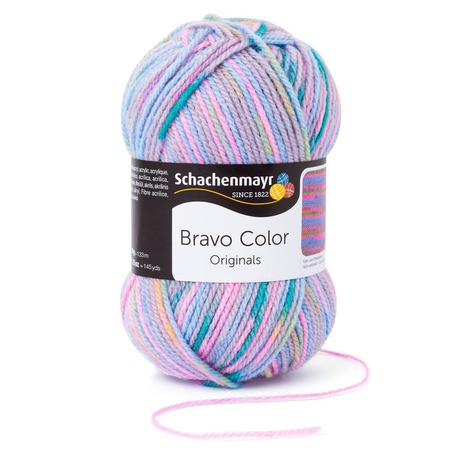 Włóczka melanżowa akrylowa Bravo Color kolor 2116