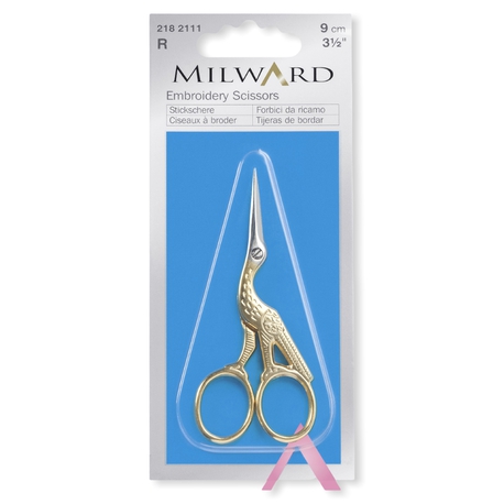 Nożczyki do haftu złote Milward