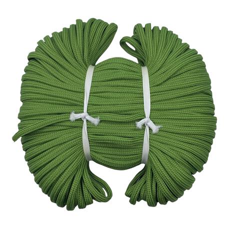 Poliestrowy sznurek bez rdzenia 5mm - zgniły zielony