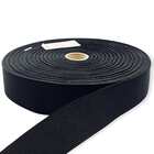 Czarna guma tkana do produkcji odzieży 15mm
