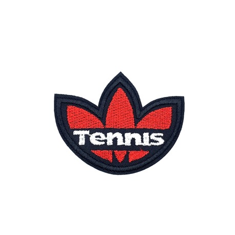 Aplikacja tennis do przyprasowania do odzieży w kolorze czerwonym