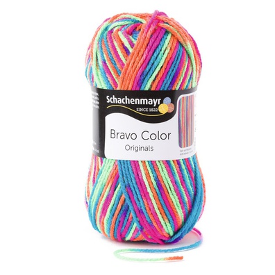 Bravo color 00095 piękna melanżowa włóczka Schachenmayr