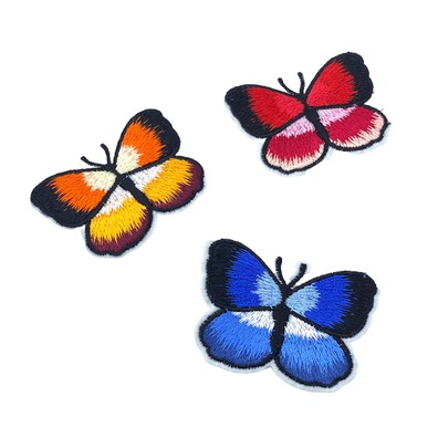 Zestaw naszywek kolorowe motyle