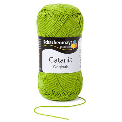Włóczka Catania w kolorze jasnym-zielonym - doskonała włóczka bawełniana na lato.