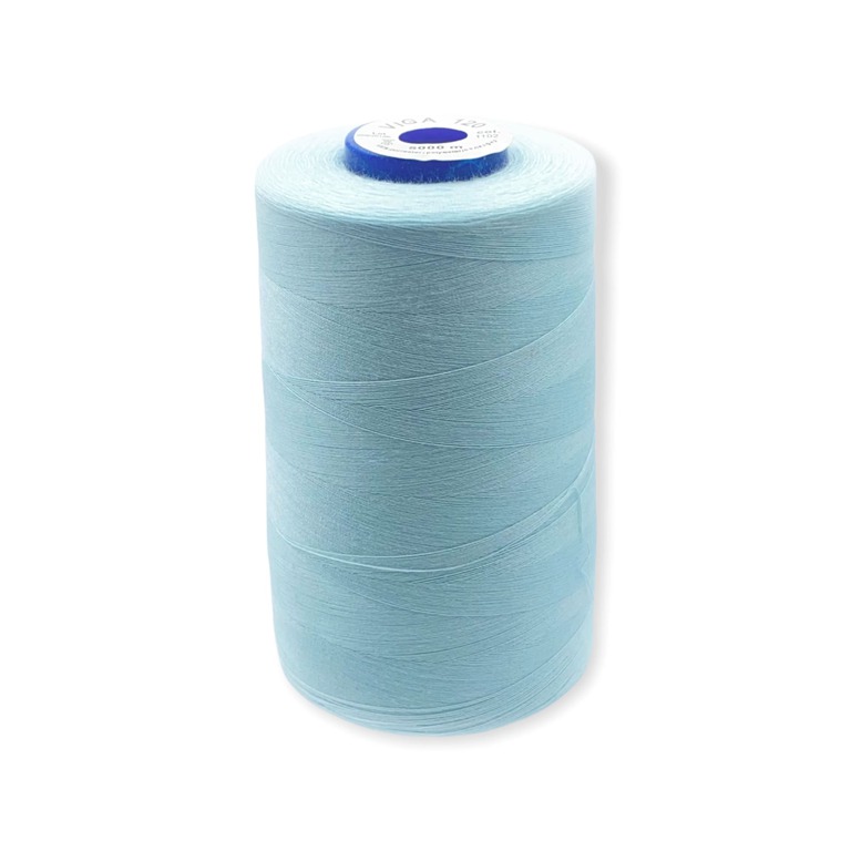 Nici overlockowe Viga 120 marki Ariadna. Doskonałe nici odzieżowe do szycia w kolorze błękitnym.