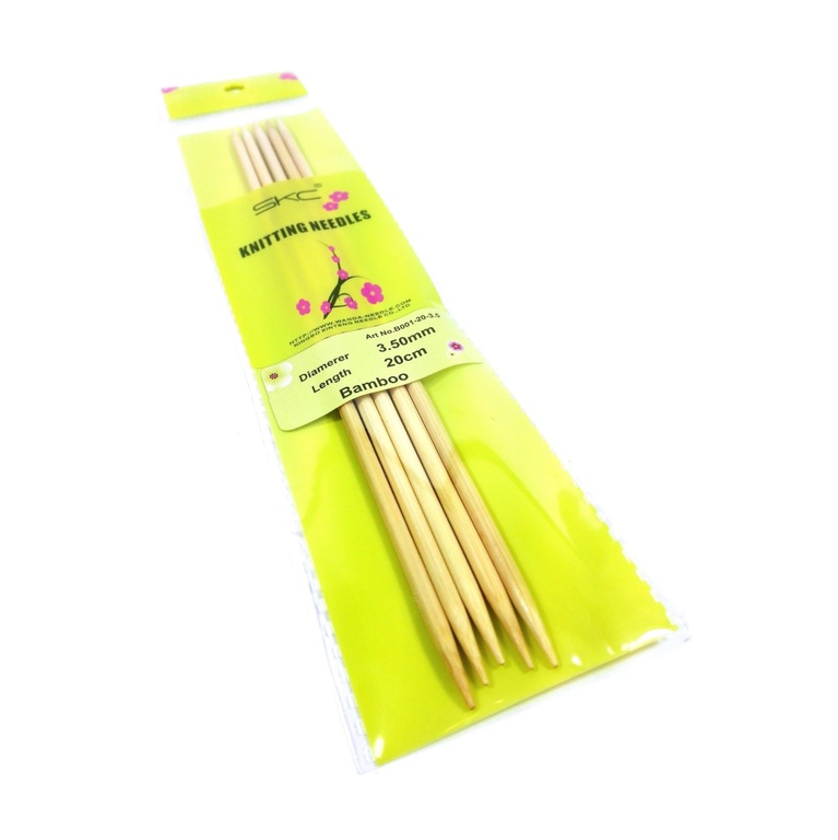 Zestaw bambusowych drutów do skarpet 3,5mm