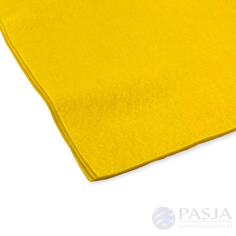 Żółty filc dekoracyjny w arkuszu do tworzenia ozdób
