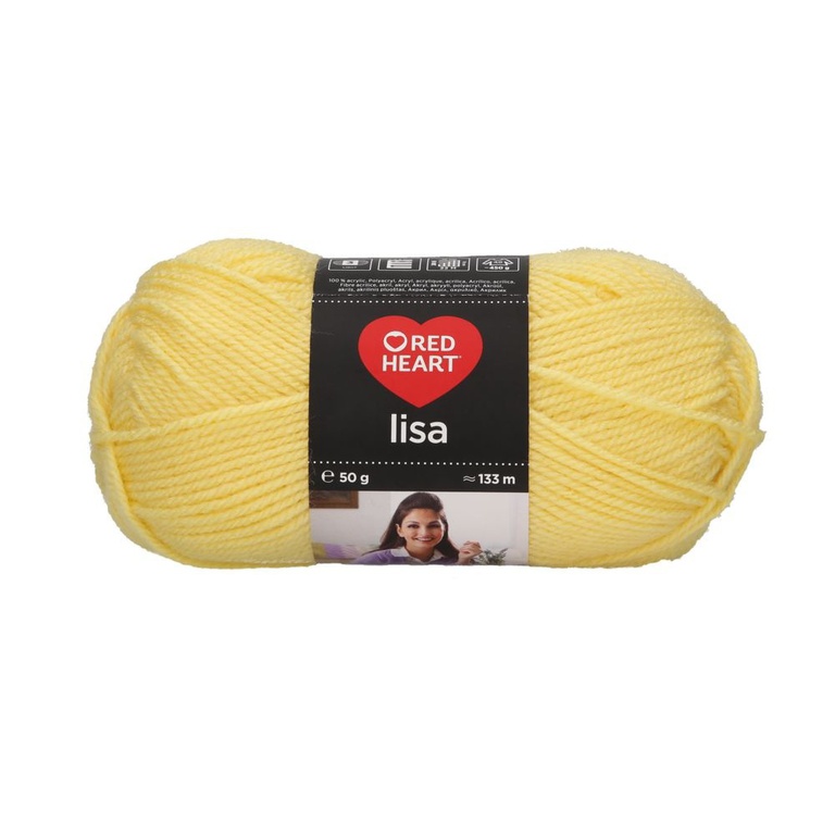 Włóczka Red Heart Lisa jasny żółty 8210 (1)