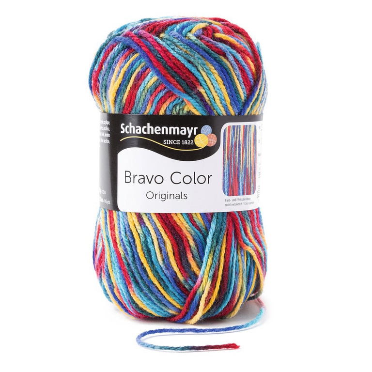 Włóczka Schachenmayr w melanżowym kolorze Bravo Color 0080