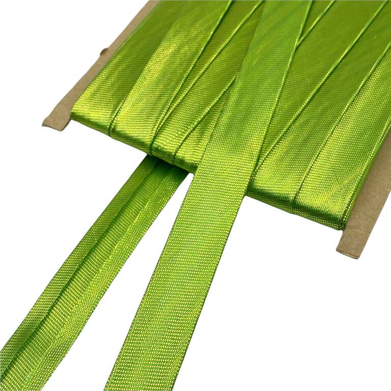 Lamówka ozdobna metalizowana do obszywania kolor zielony