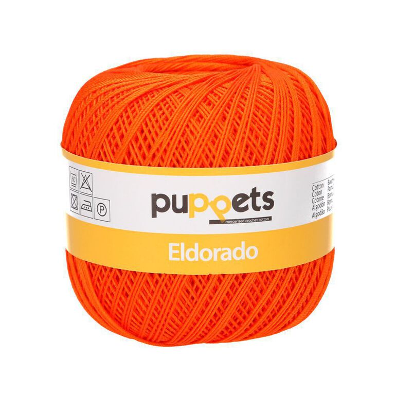 Pomarańczowy kordonek Puppets Eldorado do tworzenia obrusów o grubości 10