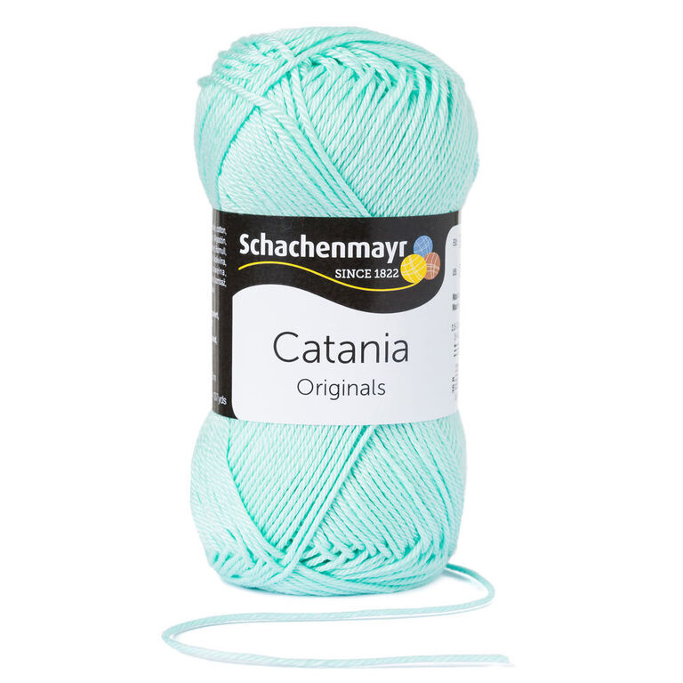 Włóczka Catania w kolorze miętowym - doskonała włóczka bawełniana na lato.