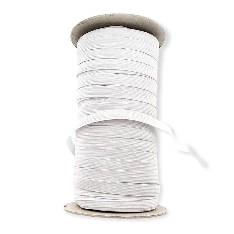 Doskonała guma odzieżowa biała o szerokości 11mm