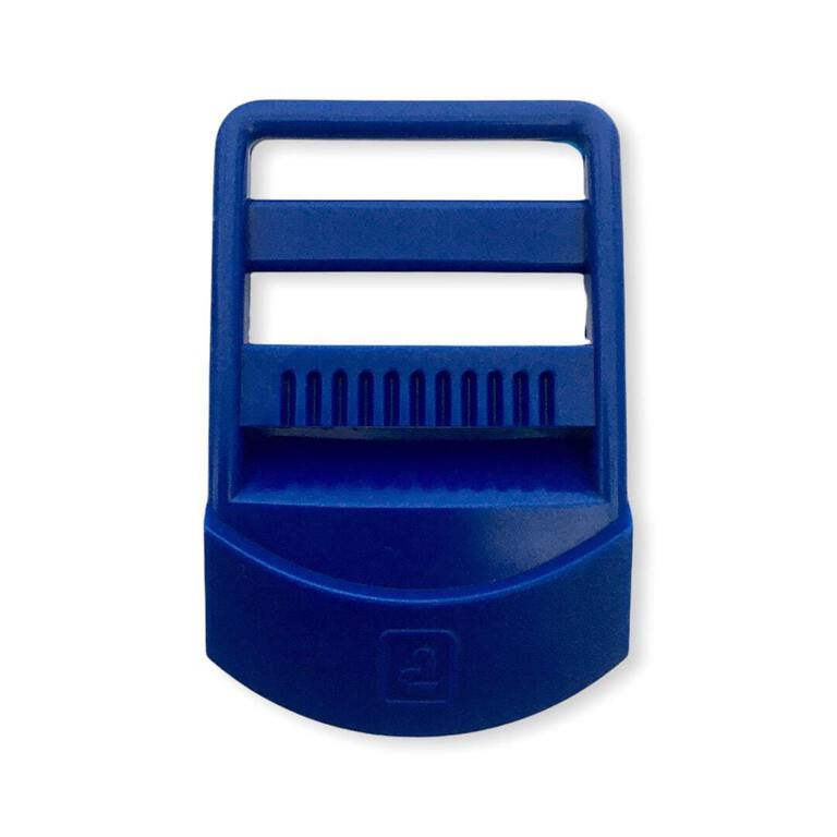 Niebieski regulator plastikowy zaciskowy z otworem 3cm
