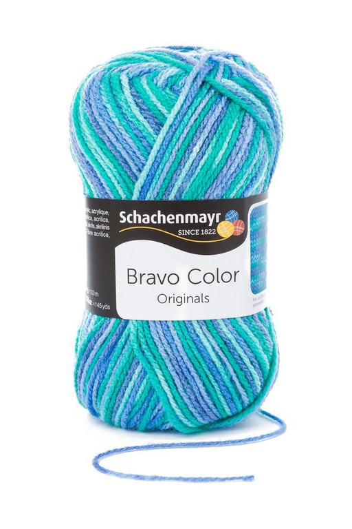 Niebieska włóćzka akrylowa Schachenmayr Bravo Color