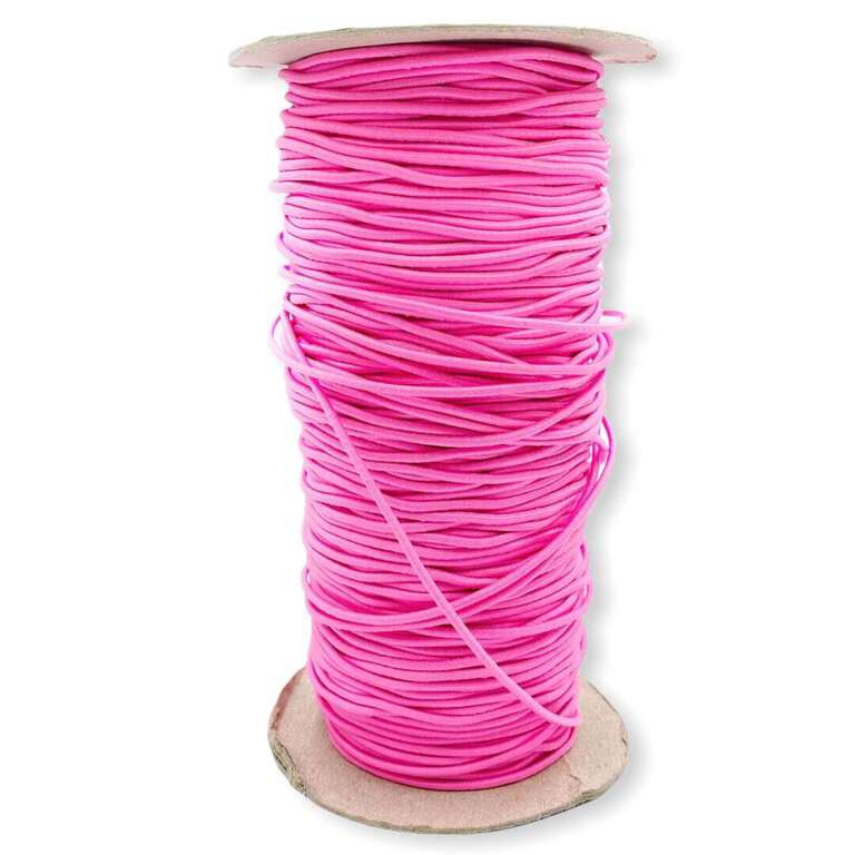 Różowa guma okrągła elastyczna 1,7mm