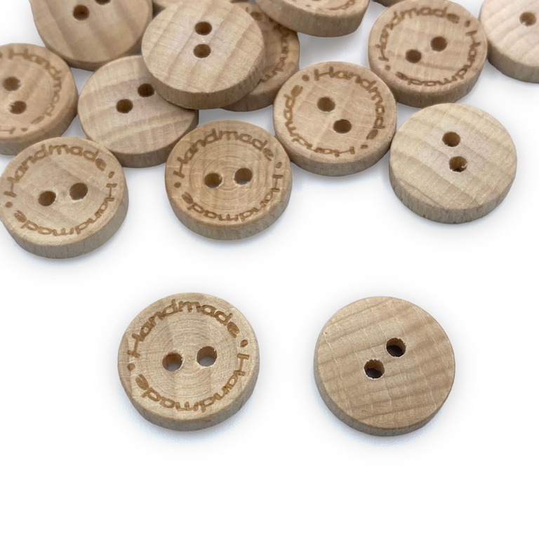 Guziki drewniane Handmade o średnicy 15mm