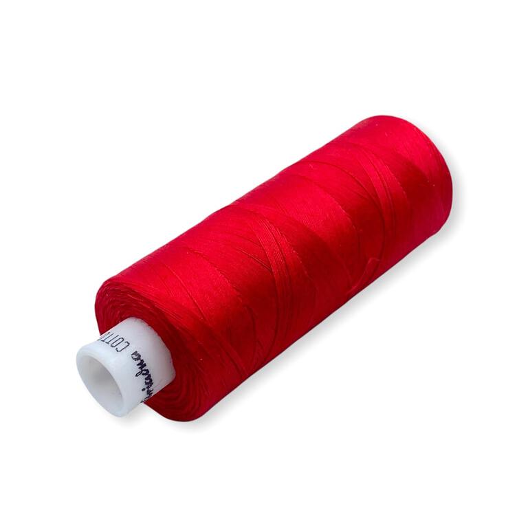 Czerwone nici bawełniane 500m Ariadna Cotto 80
