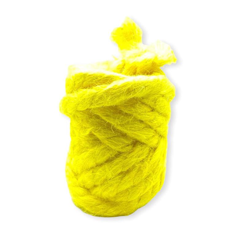 Dekoracyjny sznur jutowy w kolorze żółtym