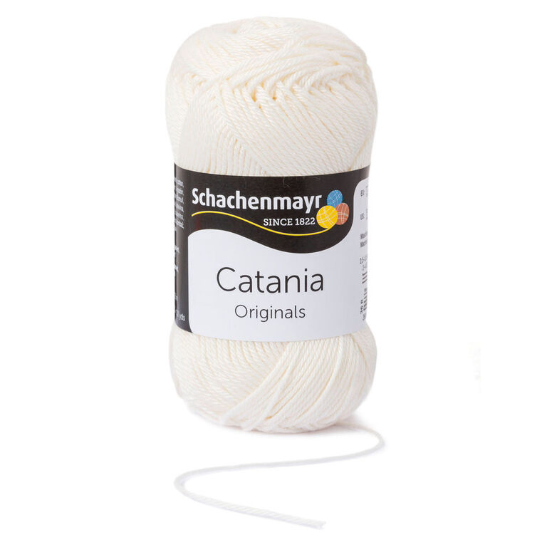 Catania bawełniana na druty i szydełko w kolorze naturalnym.
