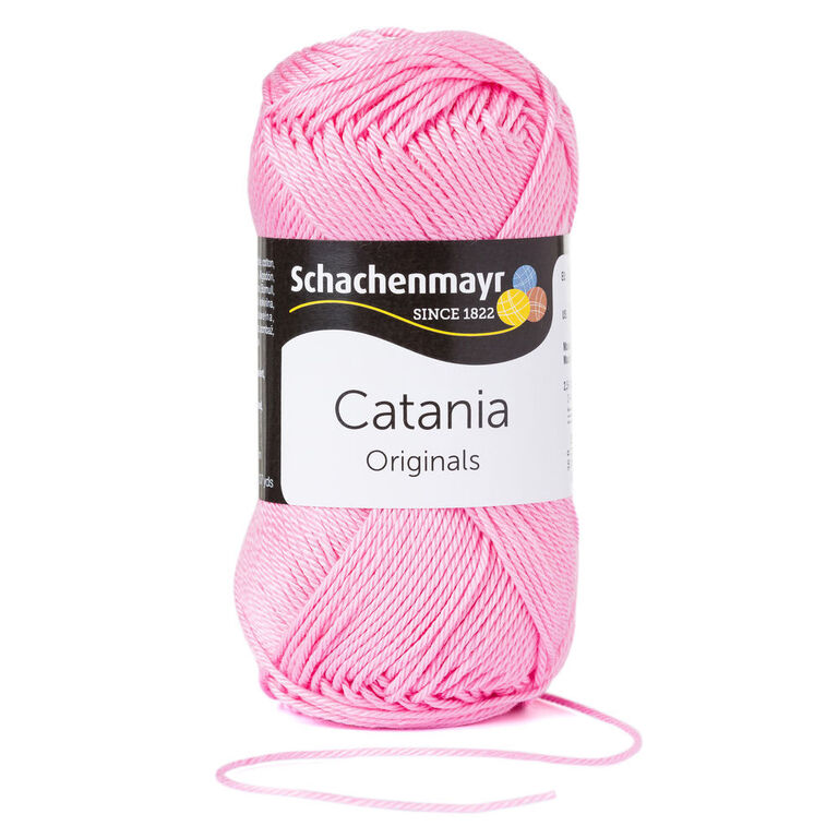 Włóczka bawełniana Catania w kolorze jasnego różu - świetna włóczka na druty, do amigurumi.